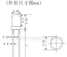 3mmled发光二极管黄光