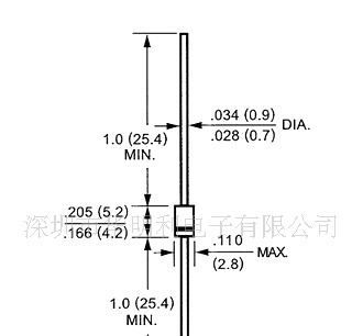 供应稳压二极管系列in4733a in4744a(15v)in4745a