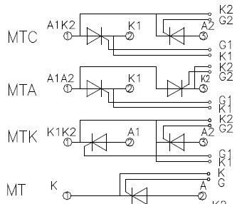 供应西玛华晶mtx mtk mtc mta1000a1600v可控硅(晶闸管)模块