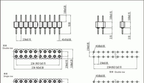 供应1127 单双排圆针排针 焊接型 间距:2.54mm 胶体高:3.0mm