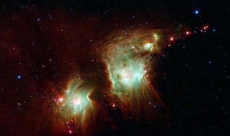 斯皮策望远镜捕捉到m78反射星云壮丽画面