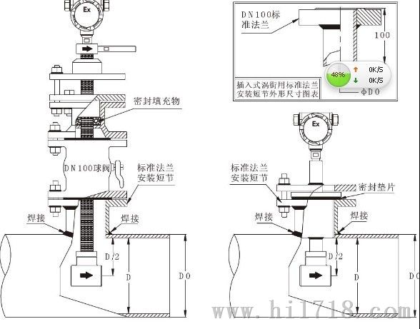 插入式涡街流量计使用说明书