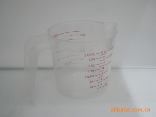 16A2 500ml透明塑料量杯，16OZ量杯
