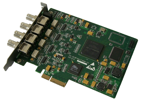 4路ASI/SDI输入输出PCI-e卡