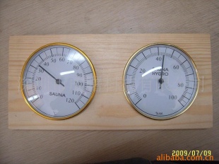供应木制桑拿温湿度表，桑拿房温湿度表机芯