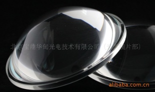 (厂家定做）供应各种大功率LED聚光平凸玻璃透镜 CREE封装透镜