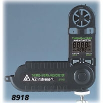 供应台湾衡欣AZ8918风速，温度，湿度三合一风速风量仪