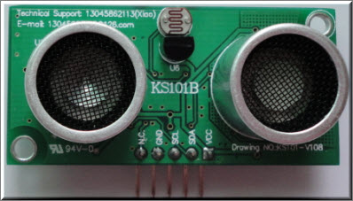 性价比远超SRF08的机器人超声波传感器KS101B/I2C接口