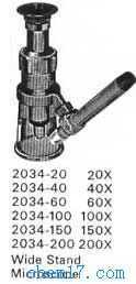 2034-100X 带灯带刻度高脚式放大镜