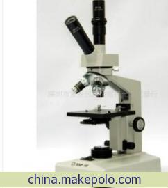 三目镜座微动调焦显微镜