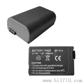 供应 锂电池BP-315用于佳能单反相机 7天无条件包退换