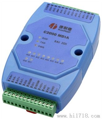 模拟量采集模块,0-5V电压信号转485,2路开关量输入模块