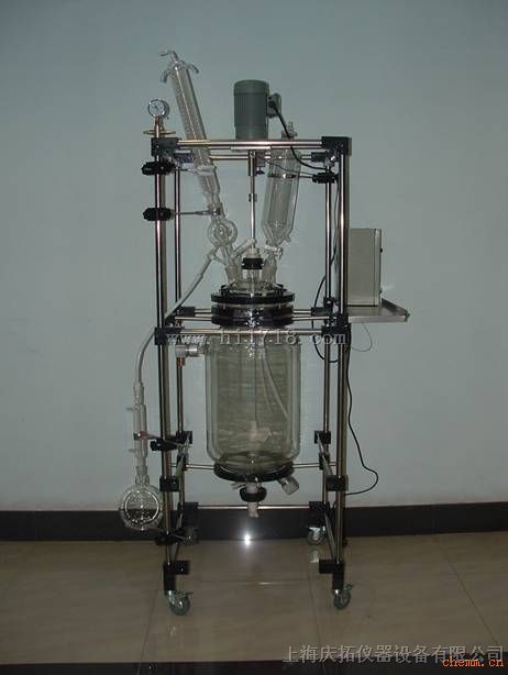 上海20L双层玻璃反应釜|实验室玻璃反应器