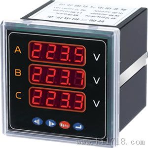 柳市厂家提供贴牌，数显仪表PZ96-AV3三相数显式电压表