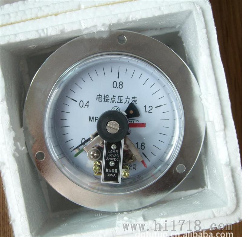 YXC-100橡塑机械 磁助式电接点压力表 电接点压力表