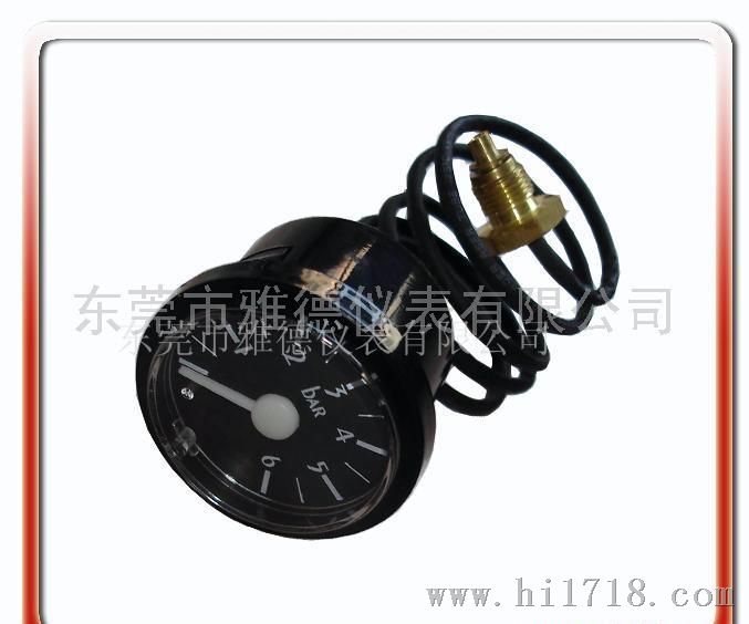 40QZ-D04 40MM轴向带毛细管蒸汽压力表 水压表、壁挂炉水压表
