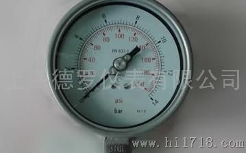上海德罗仪表有限公司Y-60BF外销型不锈钢压力表