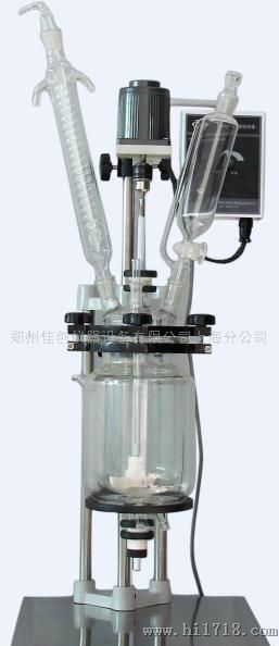 厂家直销S212-1L双层玻璃反应釜-上海互佳仪器