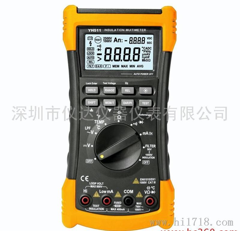 YH-511深圳业海YH-512数字绝缘电阻测试仪