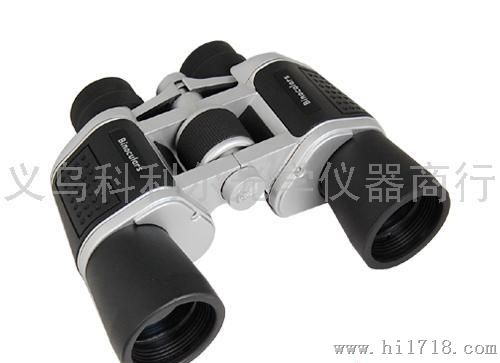 双筒银白色望远镜
