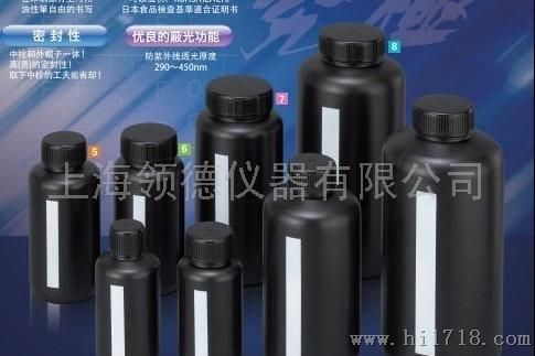 黑色广口瓶，黑色聚乙烯遮光 防紫外线 500ml