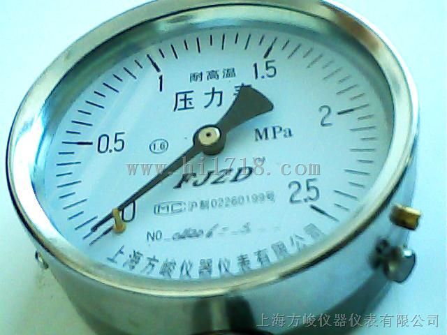 上海方峻Y-100W高温压力表