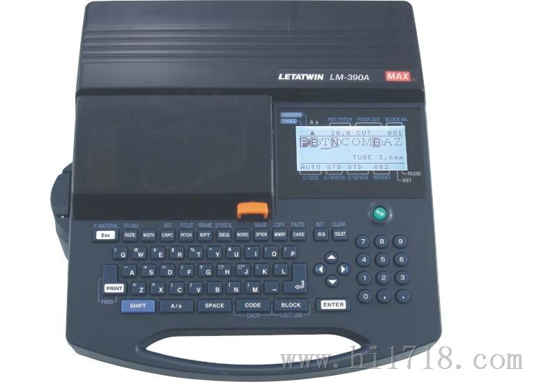 MAX线号机LM-390A/PC 深圳MAX线号机 打码机 套管打印机LM-390A/PC