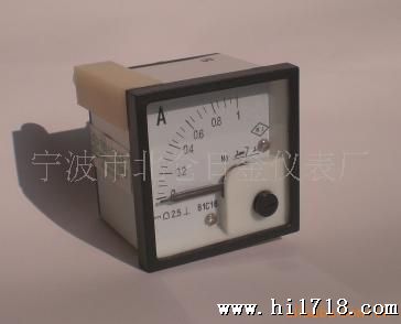 宁波日金仪表，厂家直供81C16,81L16,48*48交直流电流表电压表