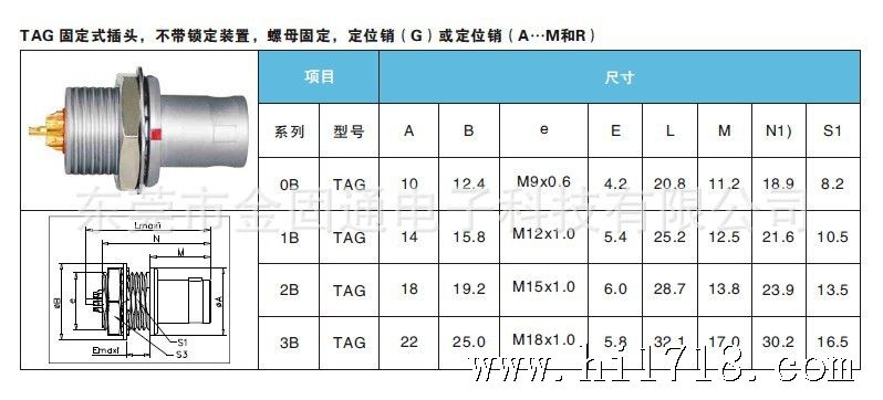 雷莫lemo插头 fag固定式直插头 0b 4芯多芯推拉自锁连接器