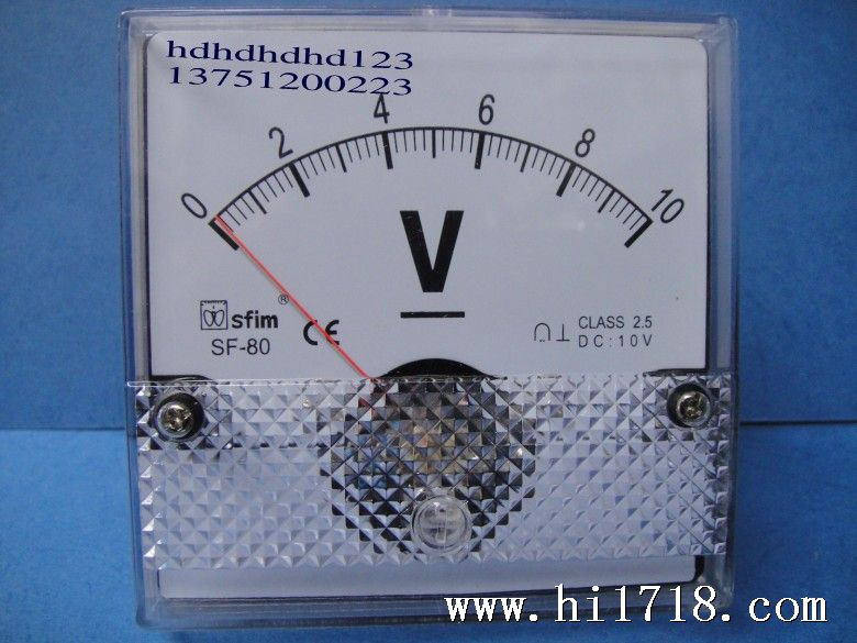 温州天齐sf-80电流表 电压表 交流直流指针表80*80mm