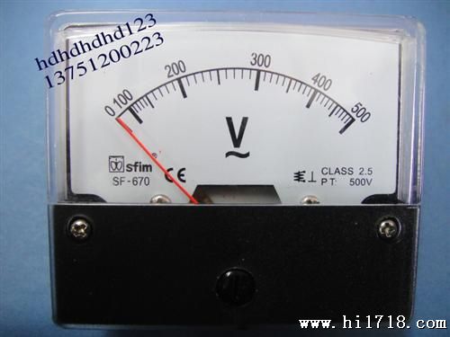 温州天齐SF-670电流表 电压表 转速表  交流直流指针表60*70MM
