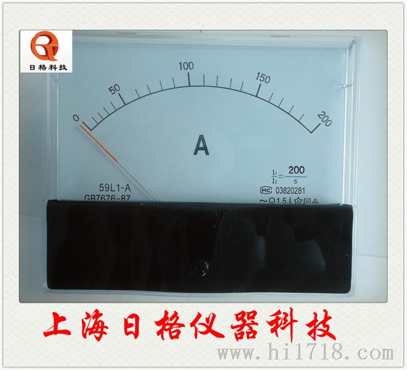 上海日格指针式板表59L1电流表 厂家供应