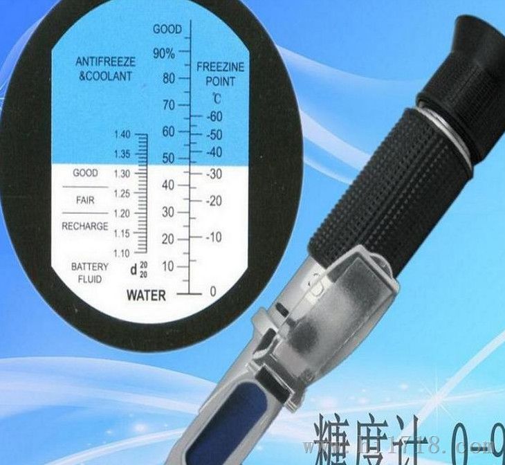 浓度计切削液防锈剂淬火液浓度检测与水百分比例