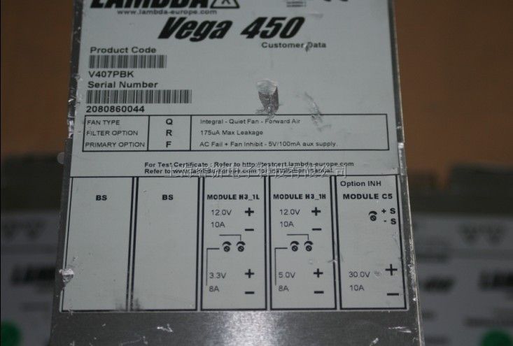 TDK-LAMBDA Vega450维修及二手销售