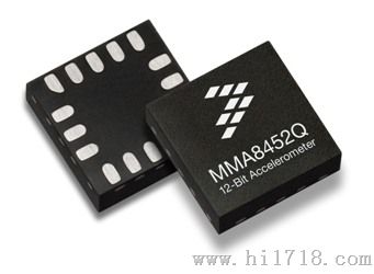 飞思卡尔MMA8452Q     12位分辨率的智能低功耗、三轴、电容式微机械加速度传感器