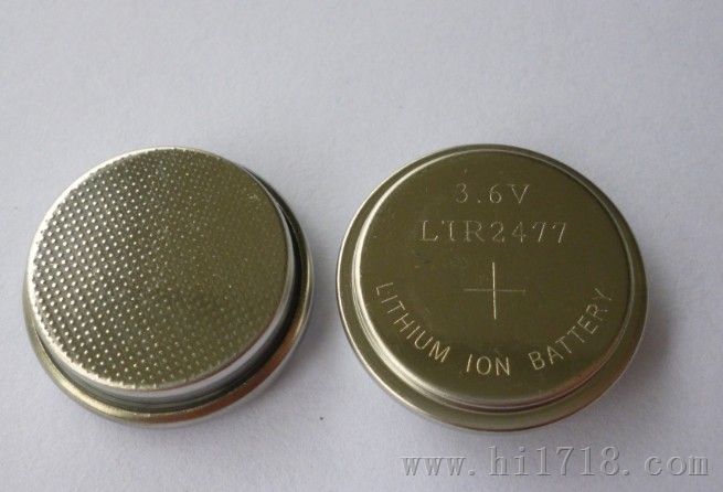 3.6V锂电池LIR2477锂离子纽扣电池