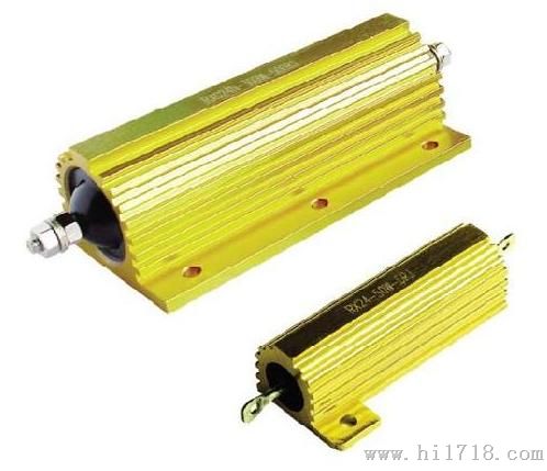 厂价供应金黄色无感铝外壳线绕电阻RX24N-10W