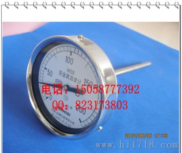 中国红旗 WSS-301双金属温度计 WSS系列 60表盘 0-300 厂家直销