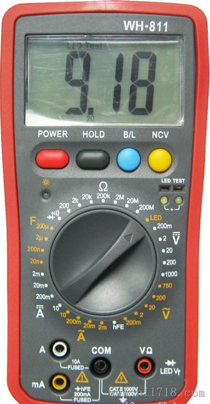 误差声光报警数字万用表 811 NVC 非接触电压检测