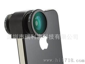 iphone4 4S 3合一 鱼眼 微距 广角 拍摄镜头 效果镜头