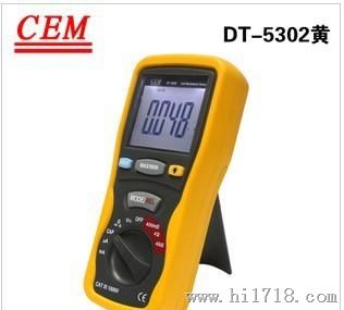 CEM DT-5302四线低电阻测试仪 缘表 LOOP/RCD测试器　电阻表