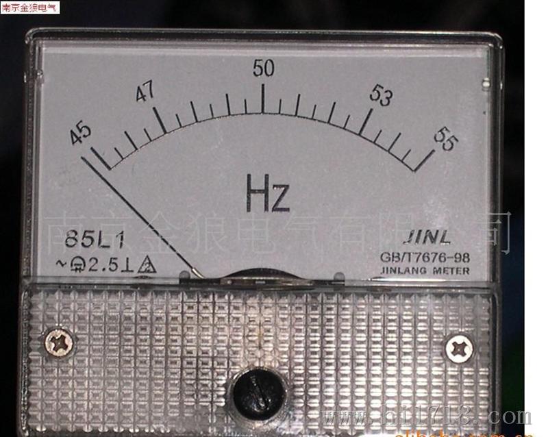 供应 85L1型 45-55HZ 频率表 85L1-50HZ（赫兹）指针式表头