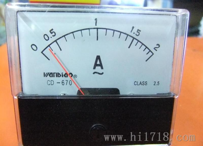 HUA华伟 指针式电压表DH670-2A 安培表 毫安表 微安表 交流电流表
