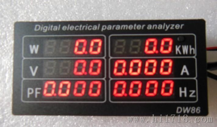 LED电参数仪 LED展示箱功率计 LED灯具/家用电器功率测量 DW86