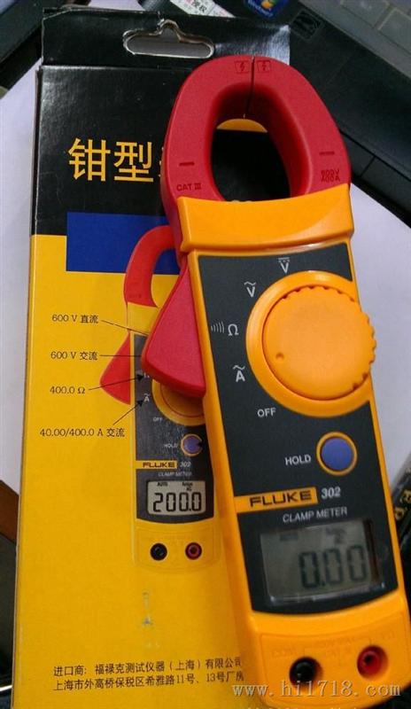 > 福禄克fluke f302 钳形万用表 经济型钳表系列 福禄克一级代理 >