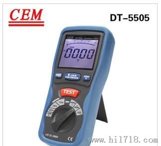 CEM DT-5505数字高压缘表 用于电器设备及缘材料的电阻测量