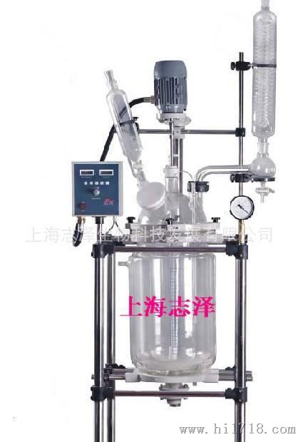 上海志泽玻璃反应釜 S212-20L