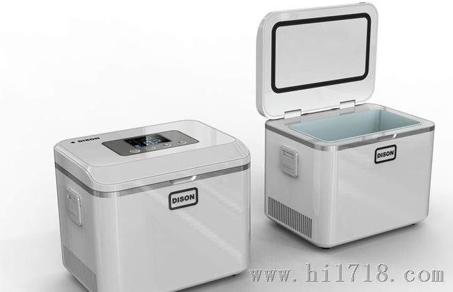 厂家直供迪生2-8℃迷你便携式的电子冷藏箱疫苗冷藏箱/强制冷