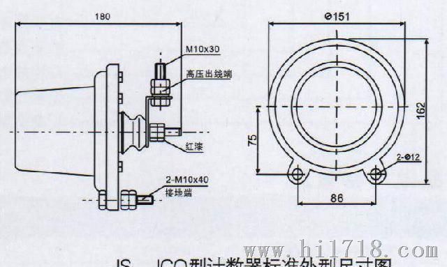 不锈钢计数器10，20，24，35KV避雷器配套JS-8指示仪
