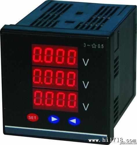 电压比可调数显电压表单相三相0.5级（带RS-485接口）PD194U-2K4